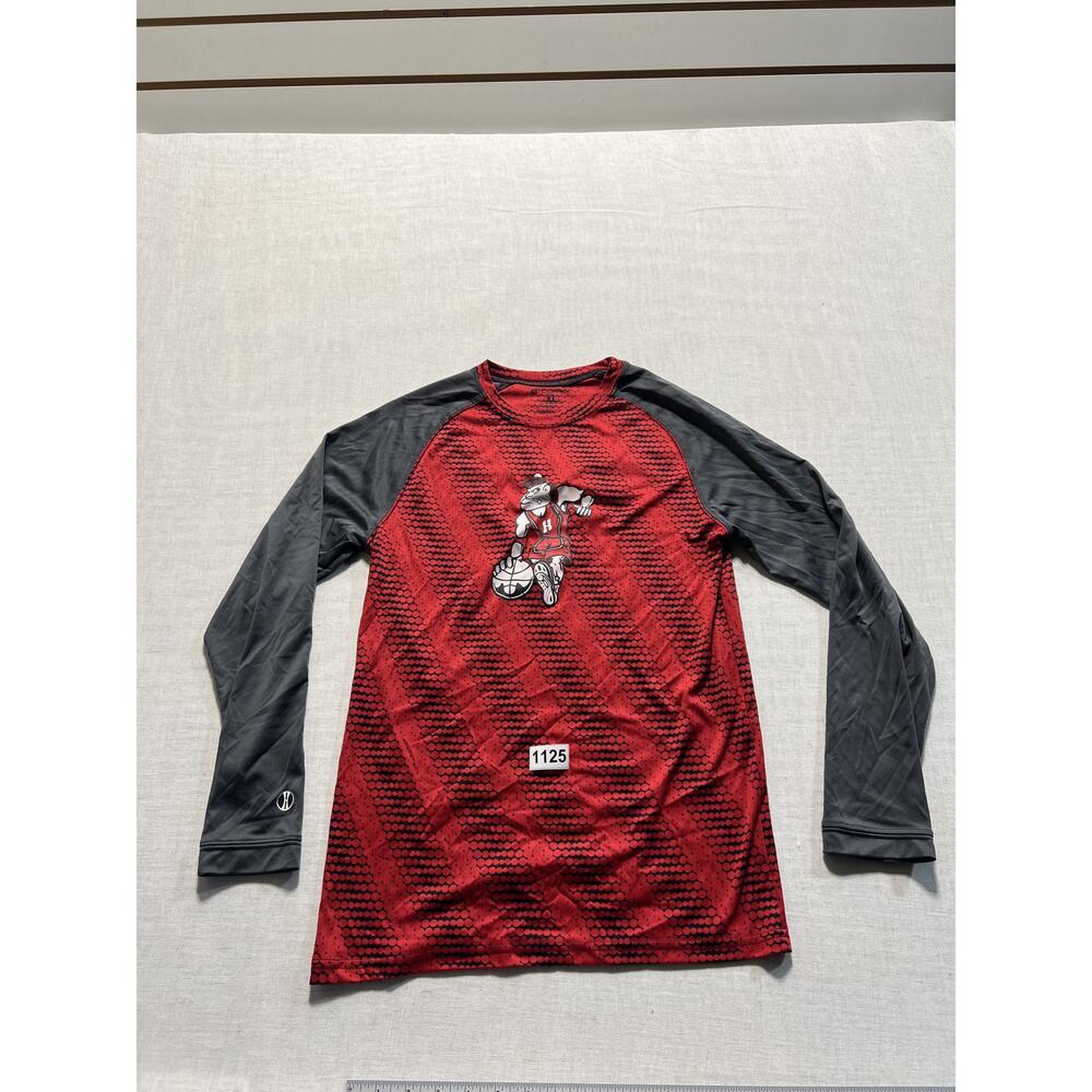 Bowers Long Sleeve Shirt Unisex‎ Sz L Red Pre-owned Excellent